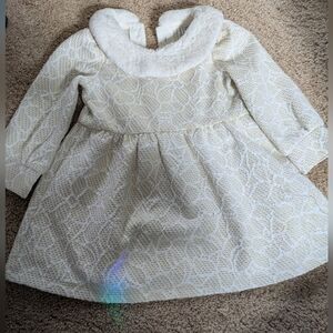 Janie & Jack White Holiday Dress 6-12 Months